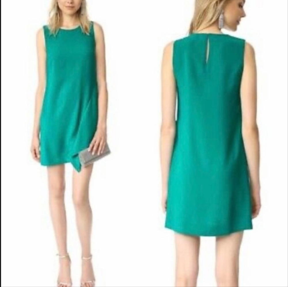 Diane Von Furstenberg Dresses | Dvf Wylda Frilled Green Dress